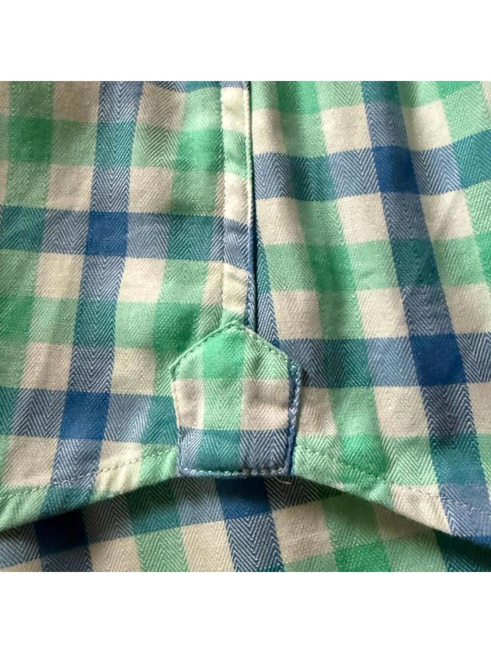 Southern Tide bright gingham checked long sleeve button down shirt L - Picture 8 of 10